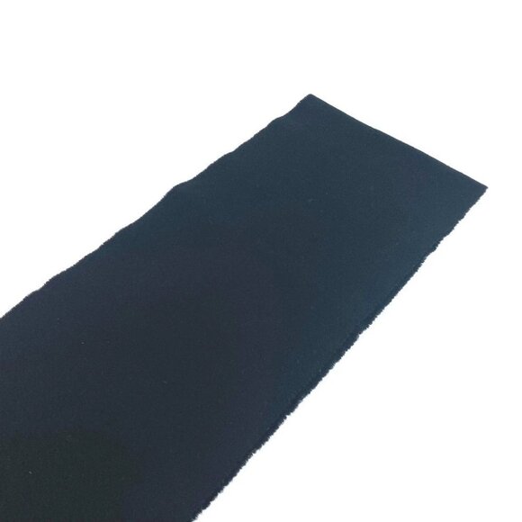 MONCLER logo fringe Scarf wool Black/White - Picture 8 of 9